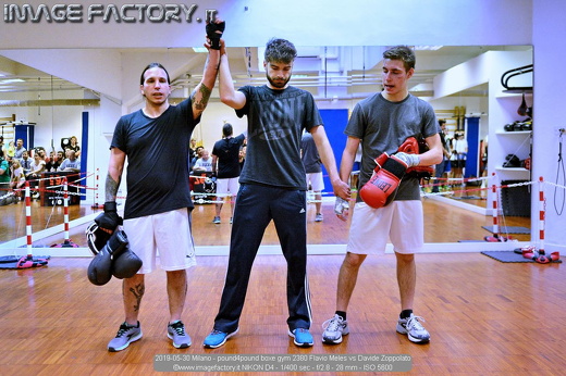 2019-05-30 Milano - pound4pound boxe gym 2380 Flavio Meles vs Davide Zoppolato